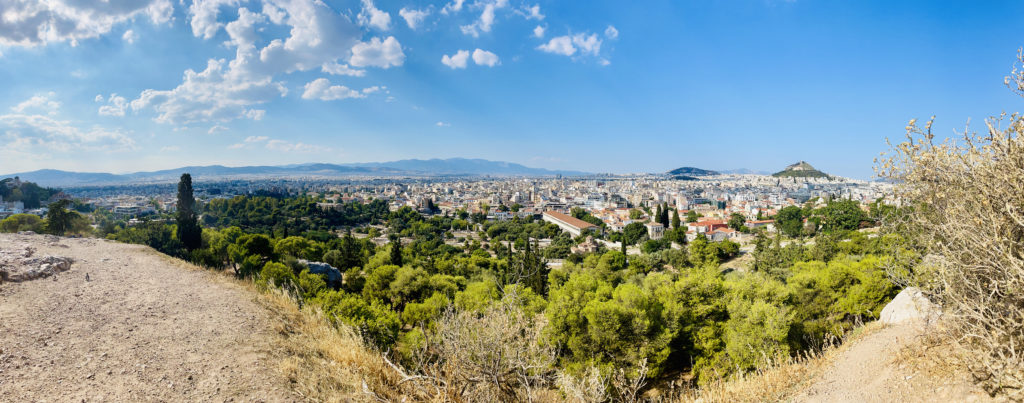 Blick über Athen von der Akropolis